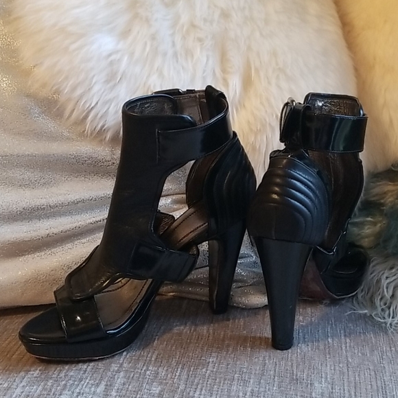 Hugo Boss Shoes - Hugo Boss buckle heels with platform sz 37 Euro